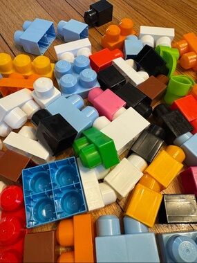 Mega Bloks Building Block 60 piece Assorted Color Set for Kids - Multi-Color